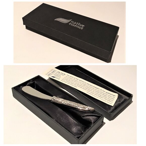 Collectible Lot 4pcs Luxury Boxed Native Essence Silverware Made in Canada - Picture 5 of 6